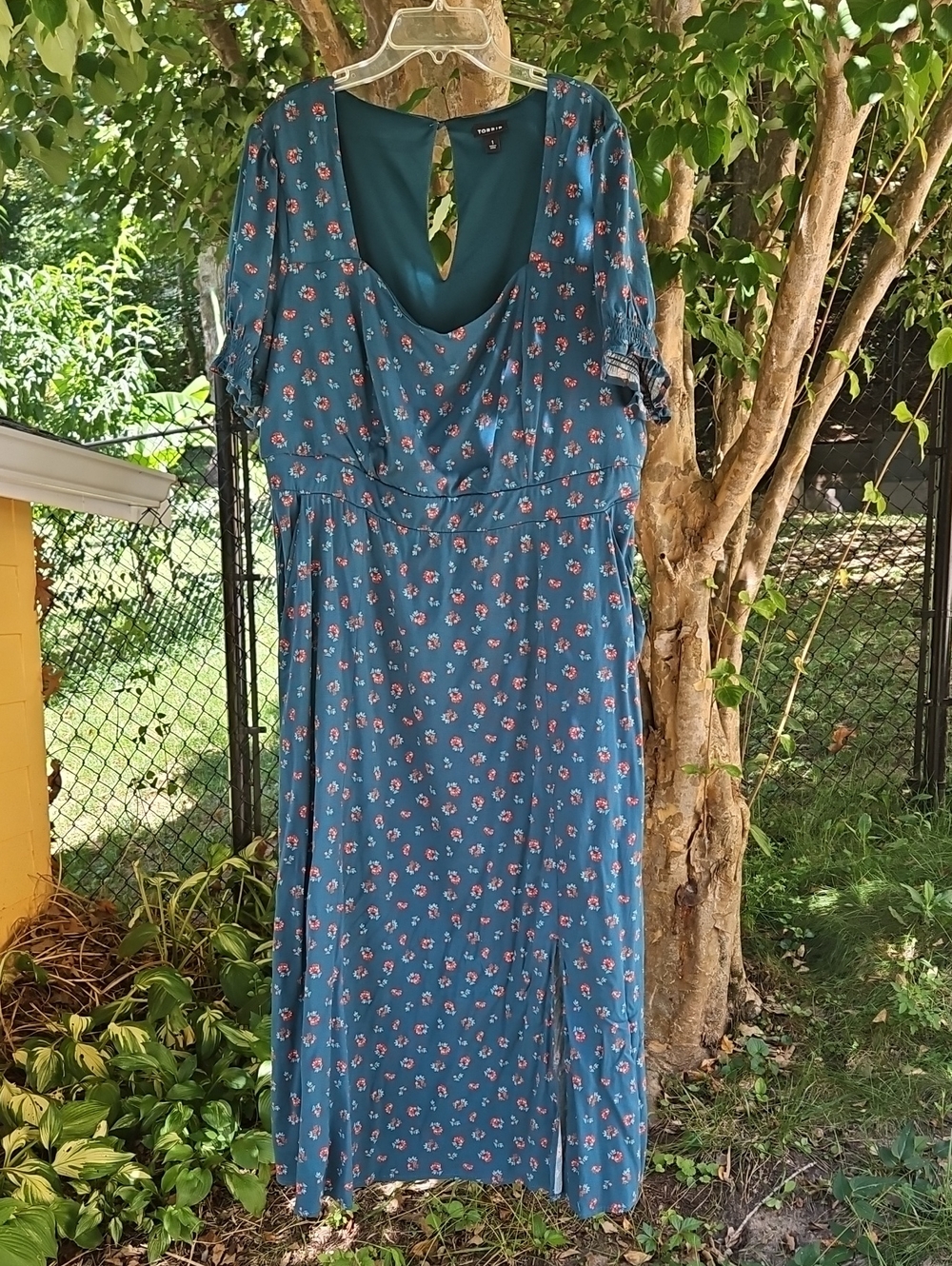 torrid Teal Floral Maxi Dress